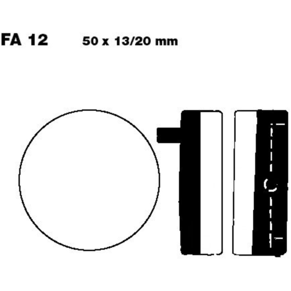 Bremsbeläge Bremsklotz Standard EBC FA012