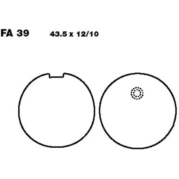 Brake pads std ebc FA039