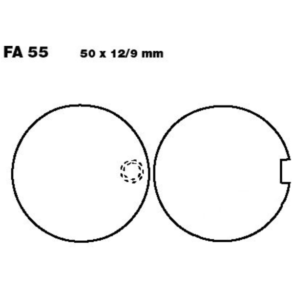 Bremsbeläge Bremsklotz Standard EBC FA055