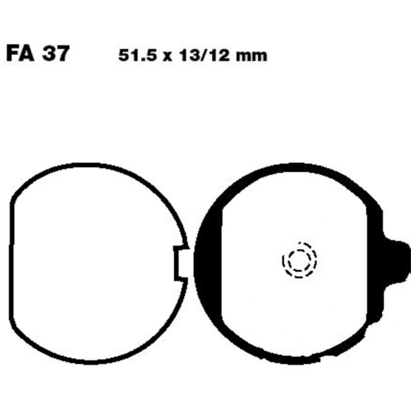 Bremsbeläge Bremsklotz Standard EBC FA037