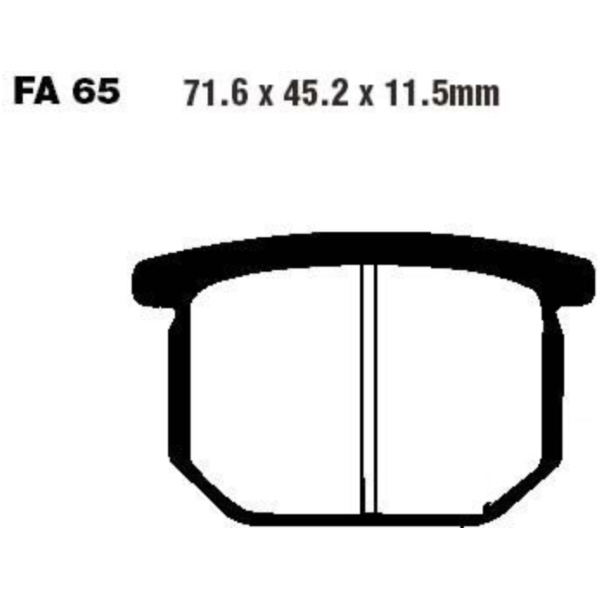 Brake pads std ebc FA065