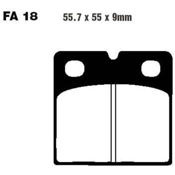 Brake pads sintered hh ebc FA018HH