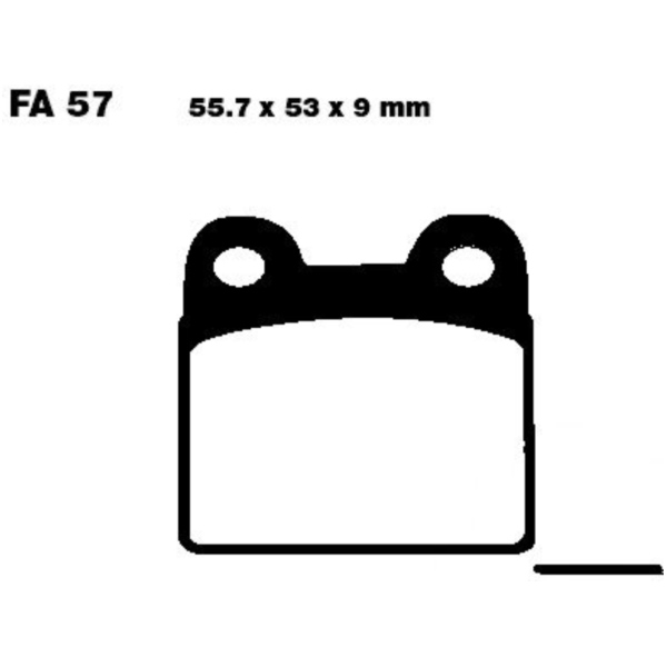 Brake pads std ebc FA057