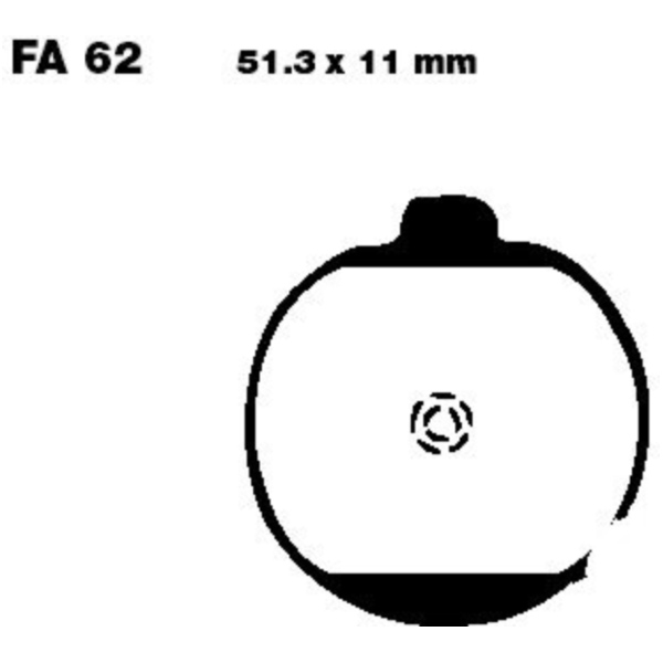 Brake pads std ebc FA062