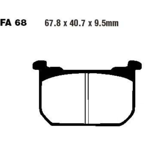 Brake pads std ebc FA068