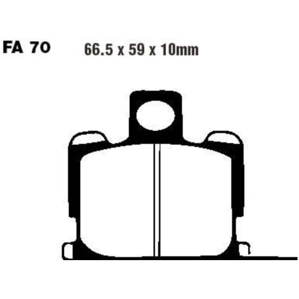 Brake pads std ebc FA070