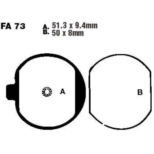 Brake pads std ebc FA073