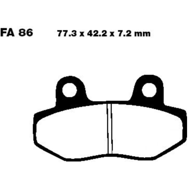 Bremsbeläge Bremsklotz Sinter HH EBC FA086HH