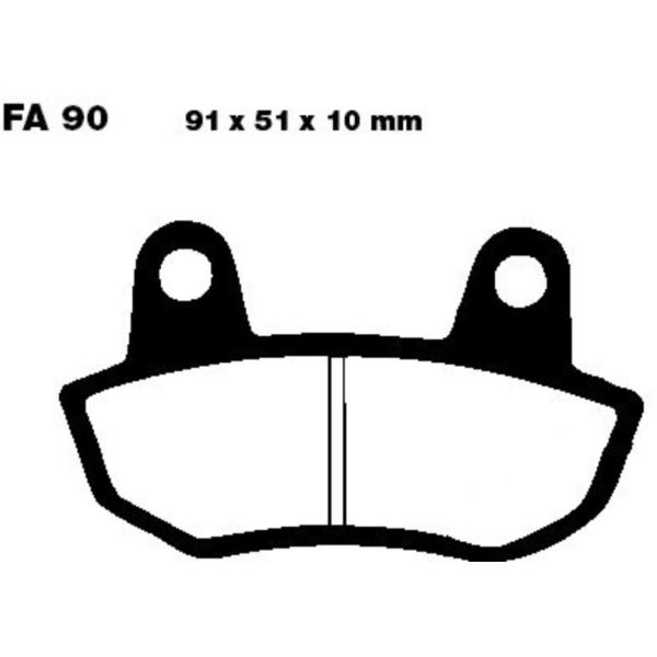 Brake pads std ebc FA090