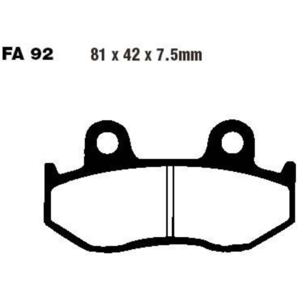 Bremsbeläge Bremsklotz Sinter R EBC FA092R