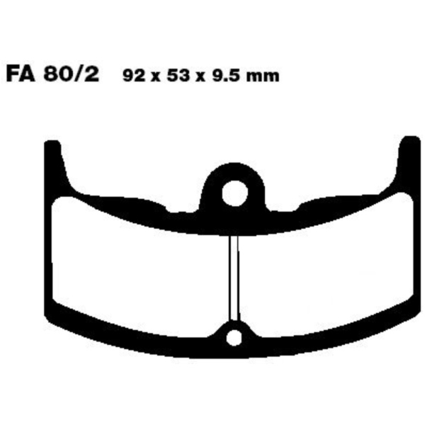 Bremsbeläge Bremsklotz Standard EBC FA0802