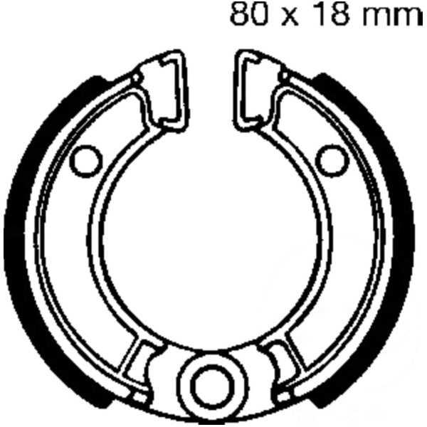 Brake shoes inc springs ebc H301