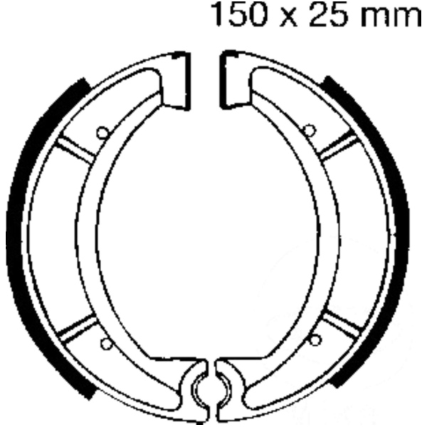 Bremsbacken mit Feder EBC Y510