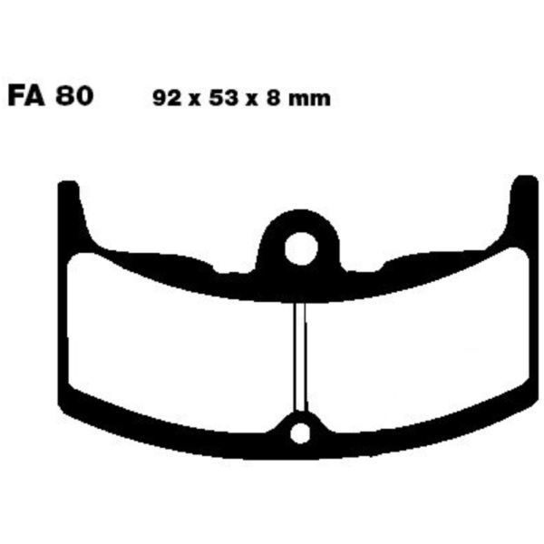Brake pads std ebc FA080