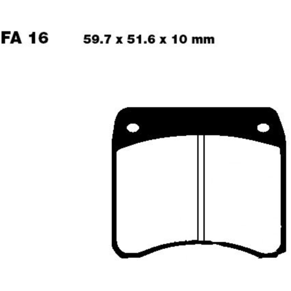 Brake pads std ebc FA016