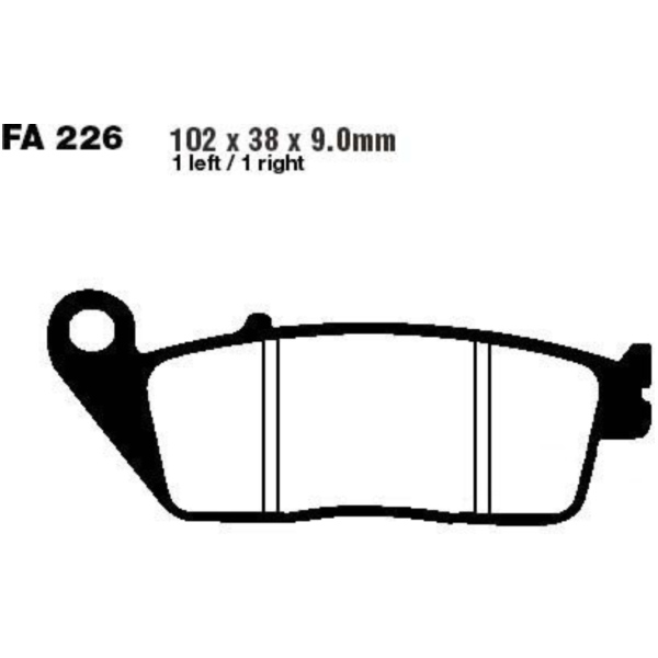 Brake pads sintered epfa ebc EPFA226HH