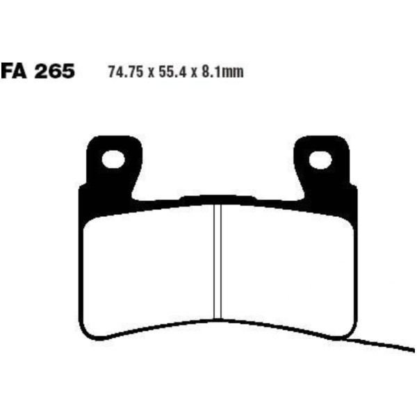 Brake pads sintered epfa ebc EPFA265HH