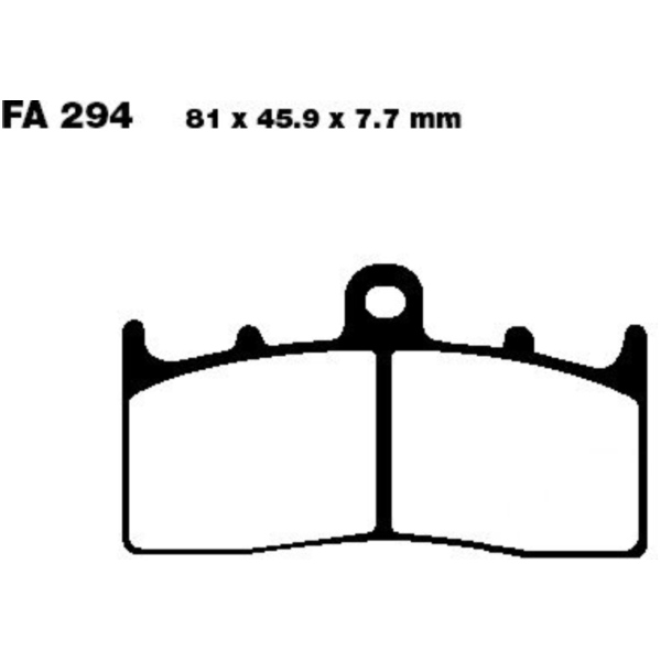 Brake pads sintered hh ebc FA294HH fitting for BMW R ABS Doppelzündung 1150 R22/R11RT 2004, 95 PS, 70 kw