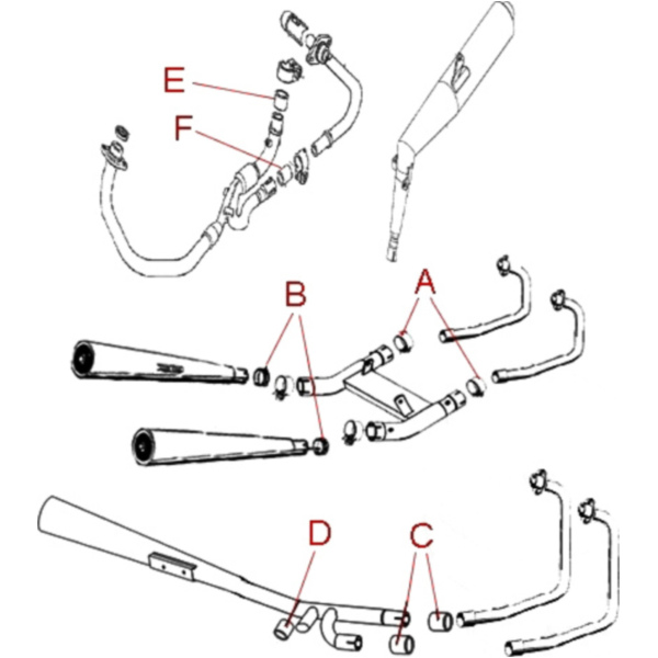 Auspuffverbindungsdichtung Originalersatzteil 3B41471400_1