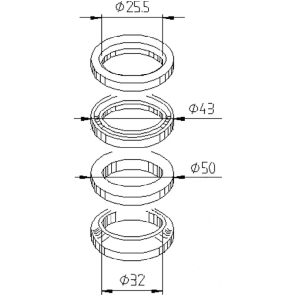 Lenkkopflager Satz 6023_1