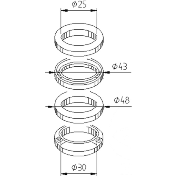 Lenkkopflager Satz 6100_1