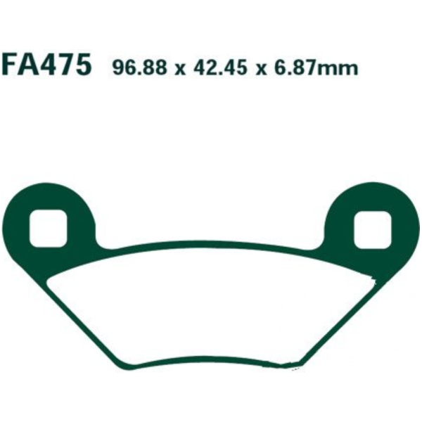 Bremsbeläge Bremsklotz Standard EBC FA475TT