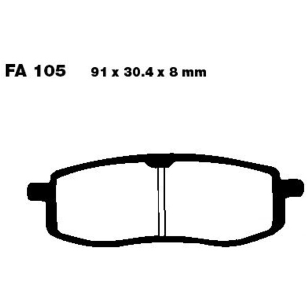 Brake pads std ebc FA105TT