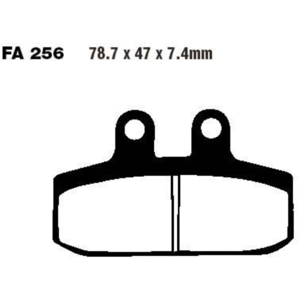 Bremsbeläge Bremsklotz Standard EBC FA256 passend für Moto Guzzi V7 SpecialABS 750 LDA00 2020, 52 PS, 38 kw