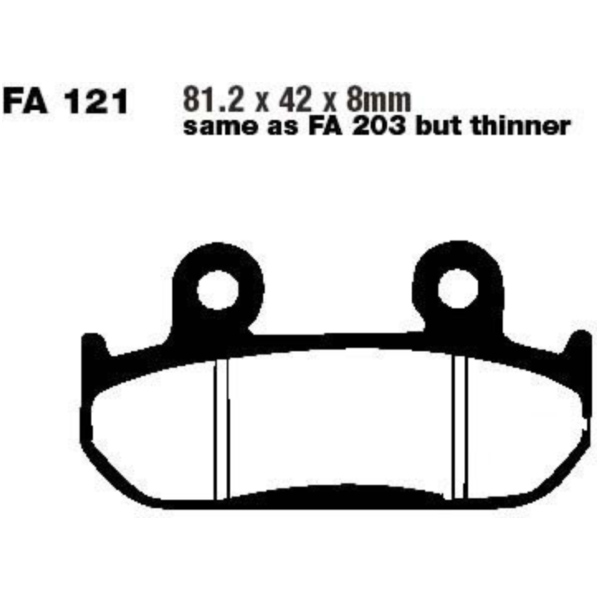 Brake pads std ebc FA121