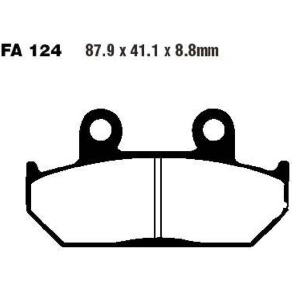 Brake pads sintered hh ebc FA124HH