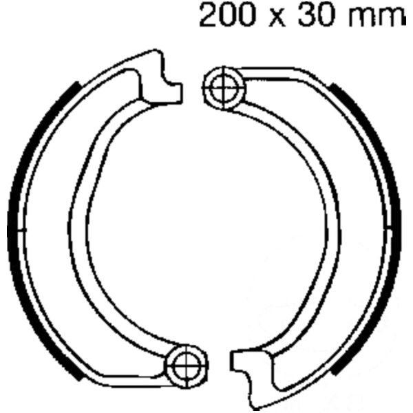 Bremsbacken ohne Feder EBC 864