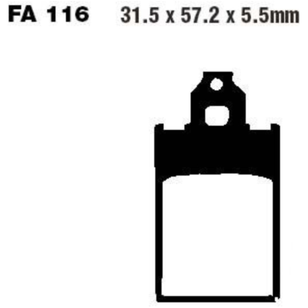 Brake pads std ebc FA116