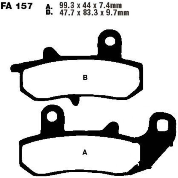 Bremsbeläge Bremsklotz Standard EBC FA157