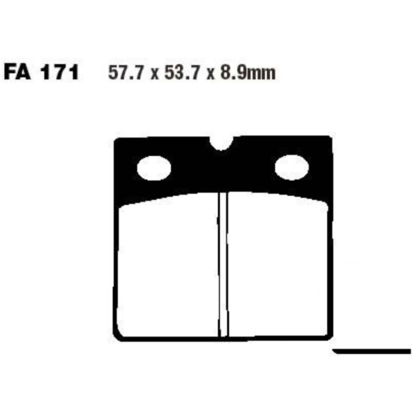 Brake pads sintered hh ebc FA171HH