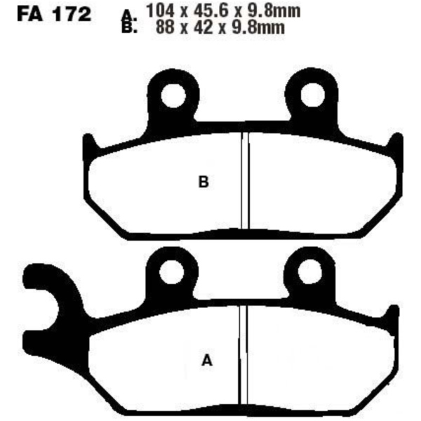 Bremsbeläge Bremsklotz Standard EBC FA172TT