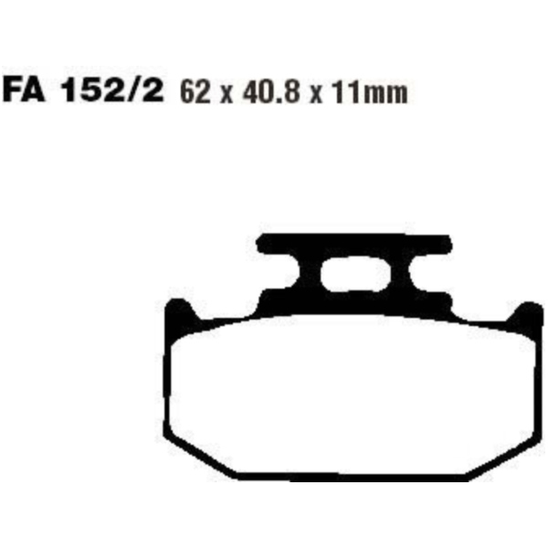 Bremsbeläge Bremsklotz Standard EBC FA1522TT