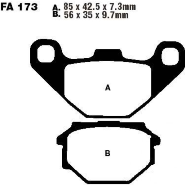 Bremsbeläge Bremsklotz Standard EBC FA173