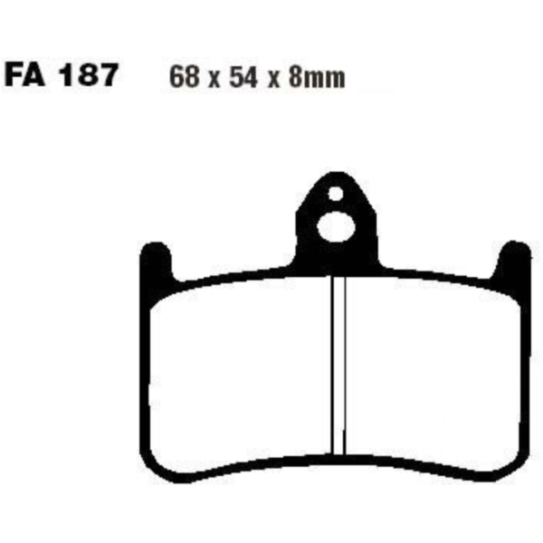 Brake pads sintered epfa ebc EPFA187HH