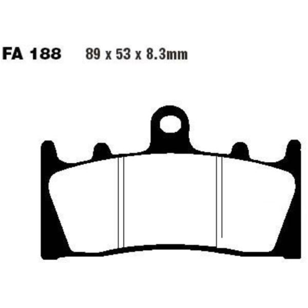 Brake pads std ebc FA188
