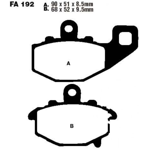 Bremsbeläge Bremsklotz Standard EBC FA192