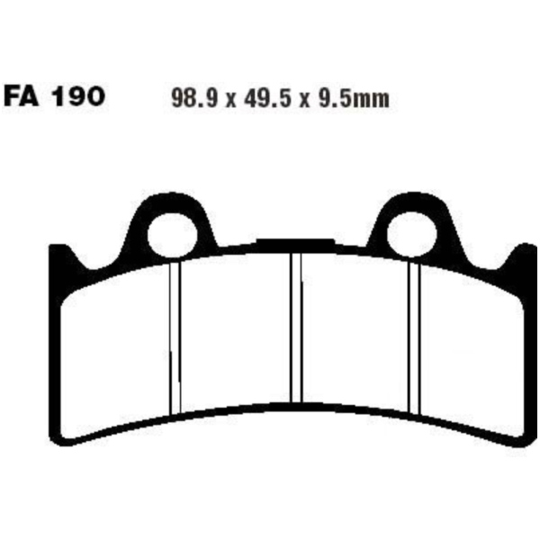 Bremsbeläge Bremsklotz Standard EBC FA190