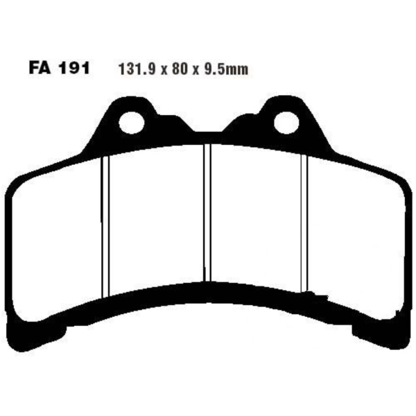 Brake pads std ebc FA191