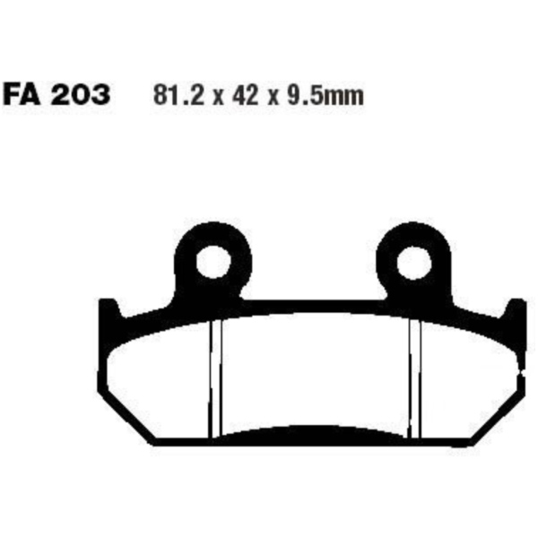 Bremsbeläge Bremsklotz Sinter HH EBC FA203HH