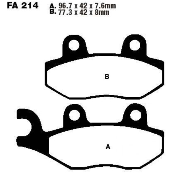 Bremsbeläge Bremsklotz Standard EBC FA214