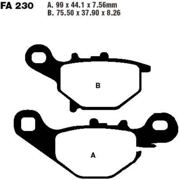 Brake pads std ebc FA230TT