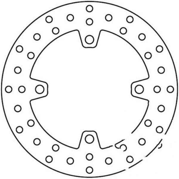 Brake disc trw lucas MST245 fitting for Honda CBR  600 PC31C 1996, 50 PS, 37 kw