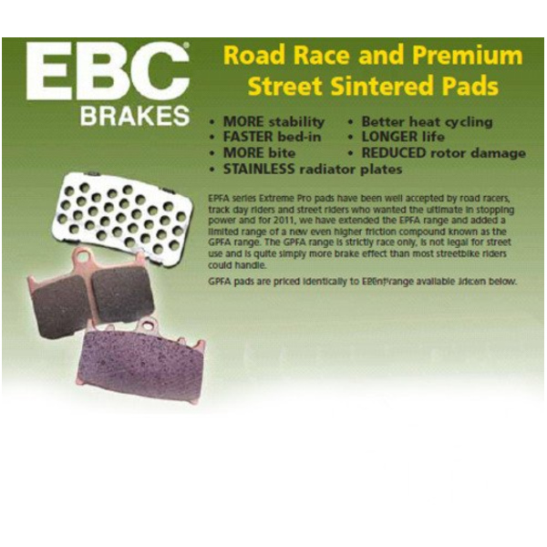 Brake pads sintered epfa ebc EPFA226HH_2