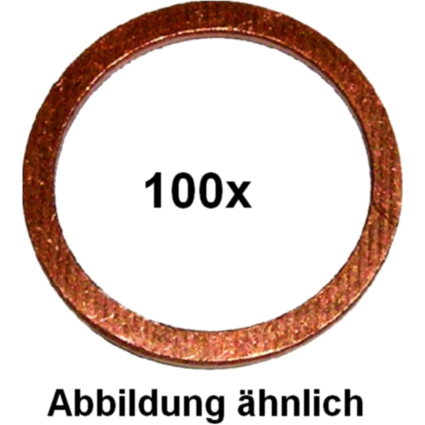 Dichtring Kupfer massiv 10X16X1