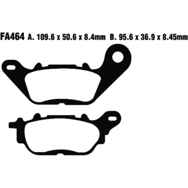 Brake pads scooter ebc SFA464