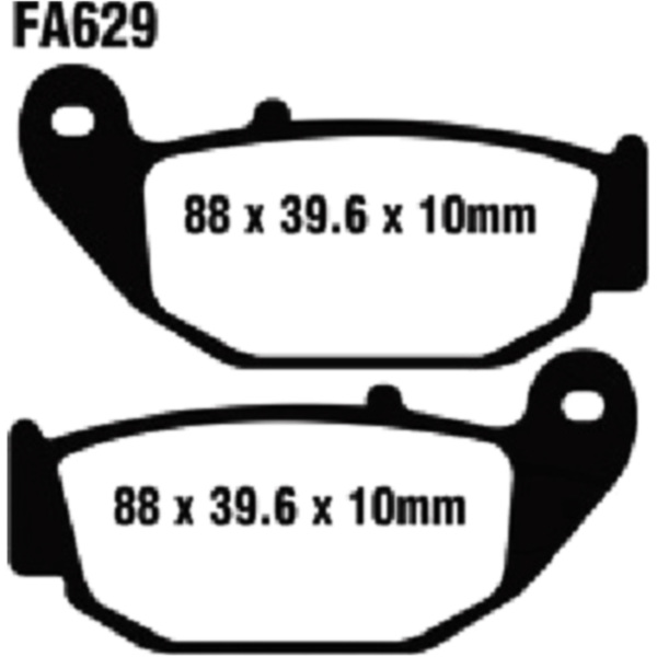 Brake pads std ebc FA629 fitting for Honda CRF  250 MD38B 2014, 23 PS, 17 kw